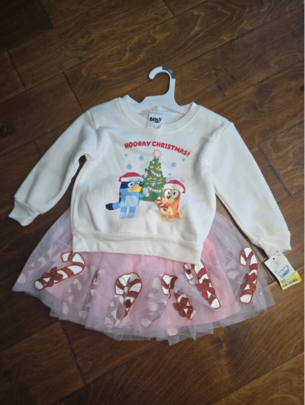 2t brand new bluey, from disney christmas dress. Item 497G8
